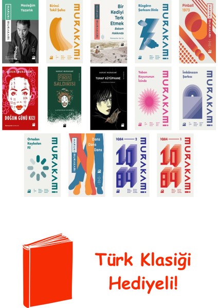 Haruki Murakami 14 Kitap Seti + Türk Klasiği Hediye