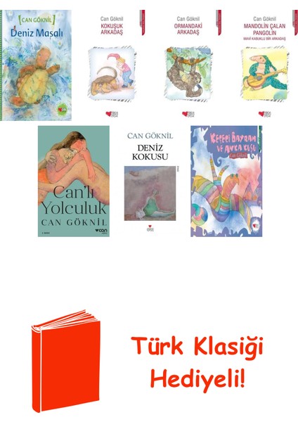 Can Göknil 7 Kitap Seti + Türk Klasiği Hediye