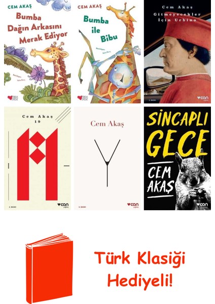 Cem Akaş 6 Kitap Seti + Türk Klasiği Hediye