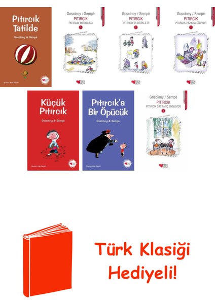 René Goscinny 7 Kitap Seti + Türk Klasiği Hediye