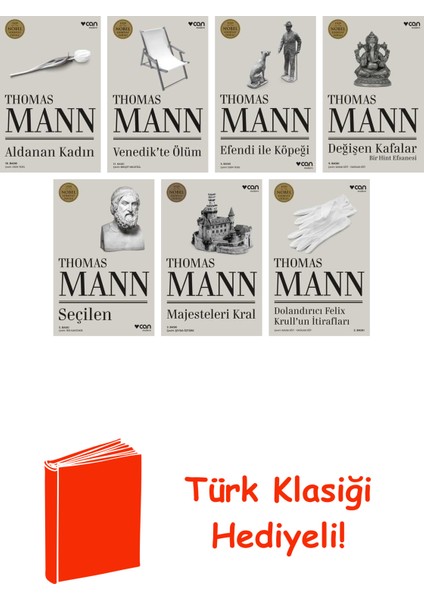 Thomas Mann 7 Kitap Seti + Türk Klasiği Hediye