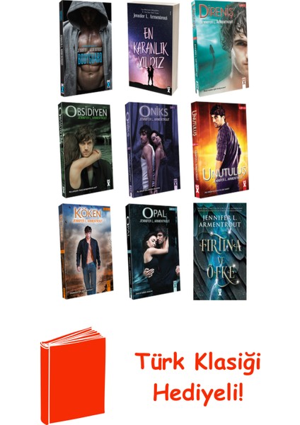 Jennifer L. Armentrout 9 Kitap Seti + Türk Klasiği Hediye