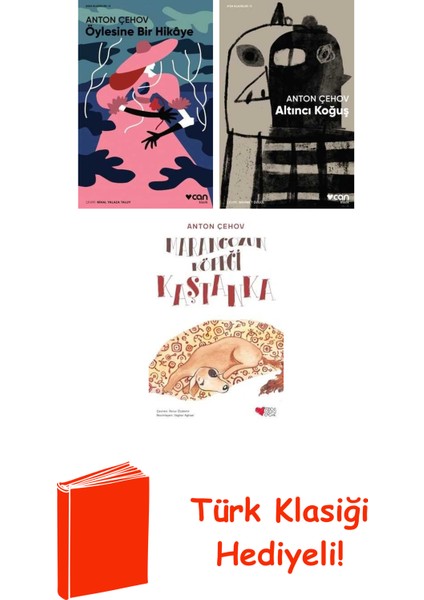 Anton Çehov 3 Kitap Seti + Türk Klasiği Hediye