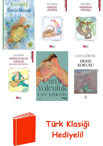 Can Göknil 6 Kitap Seti + Türk Klasiği Hediye