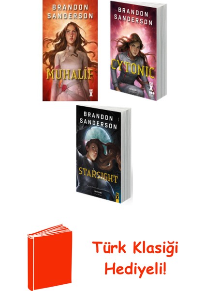Brandon Sanderson 3 Kitap Seti + Türk Klasiği Hediye