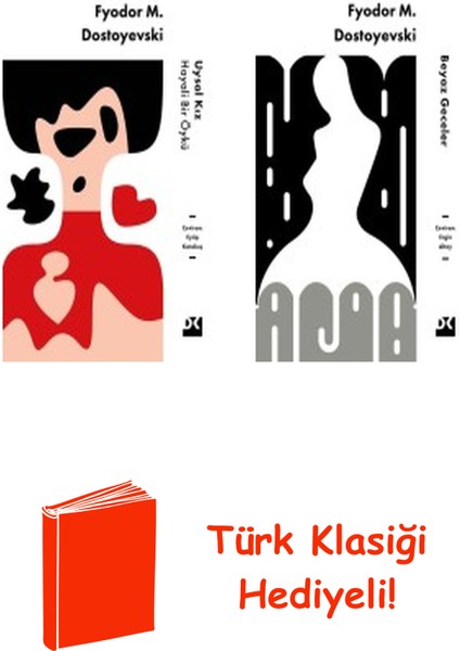 Fyodor M. Dostoyevski 2 Kitap Seti + Türk Klasiği Hediye