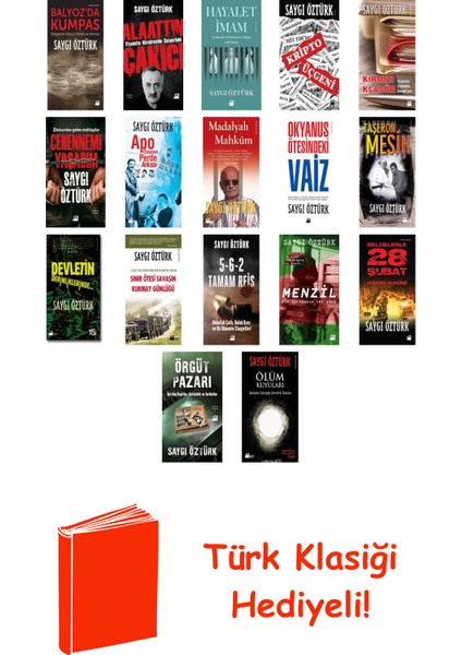 Saygı Öztürk 17 Kitap Seti + Türk Klasiği Hediye