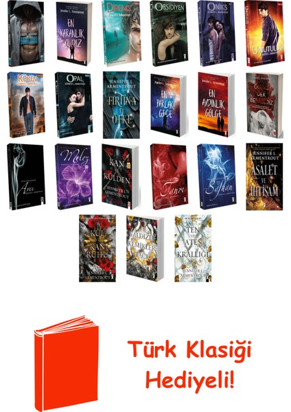 Jennifer L. Armentrout 21 Kitap Seti + Türk Klasiği Hediye
