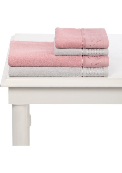Ditsy Havlu Seti Pembe-Gri fiyatları