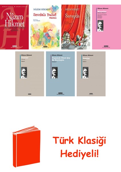 Nâzım Hikmet 7 Kitap Seti + Türk Klasiği Hediye