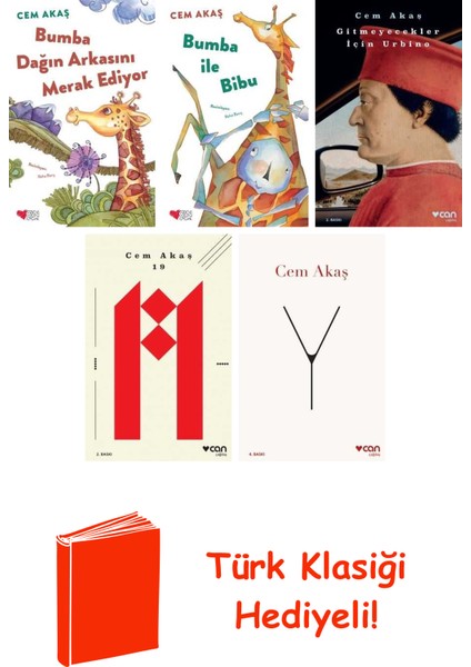 Cem Akaş 5 Kitap Seti + Türk Klasiği Hediye