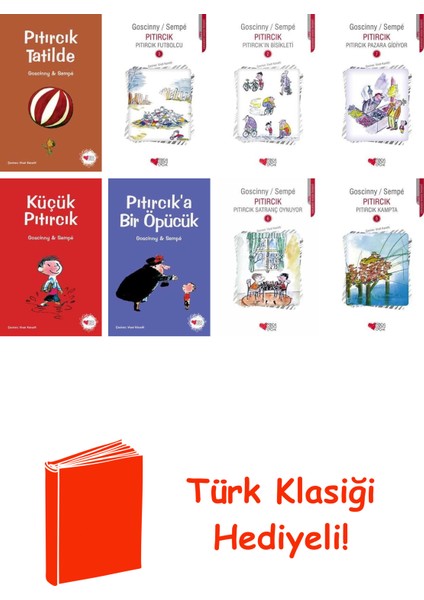 René Goscinny 8 Kitap Seti + Türk Klasiği Hediye