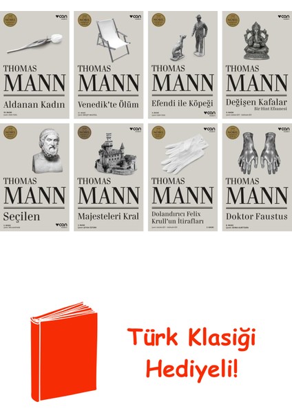 Thomas Mann 8 Kitap Seti + Türk Klasiği Hediye