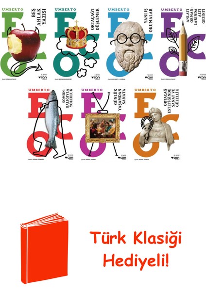 Umberto Eco 7 Kitap Seti + Türk Klasiği Hediye