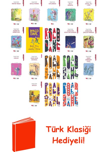 Roald Dahl 18 Kitap Seti + Türk Klasiği Hediye