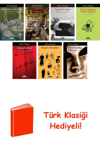 Alberto Manguel 7 Kitap Seti + Türk Klasiği Hediye