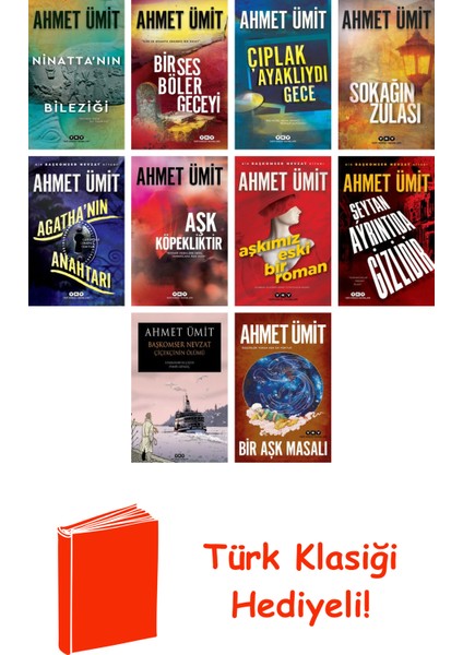 Ahmet Ümit 10 Kitap Seti + Türk Klasiği Hediye