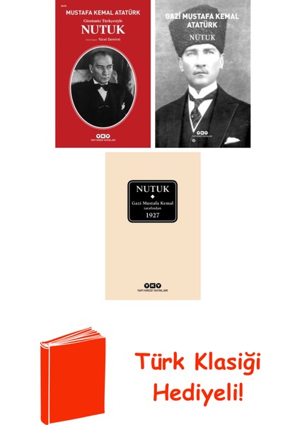 Gazi Mustafa Kemal 3 Kitap Seti + Türk Klasiği Hediye