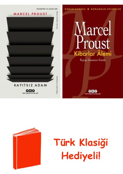 Marcel Proust 2 Kitap Seti + Türk Klasiği Hediye
