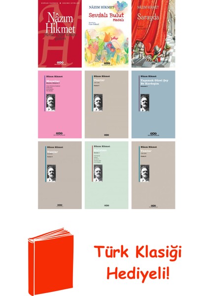 Nâzım Hikmet 9 Kitap Seti + Türk Klasiği Hediye