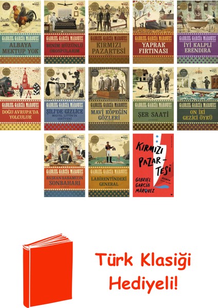 Gabriel García Márquez 13 Kitap Seti + Türk Klasiği Hediye