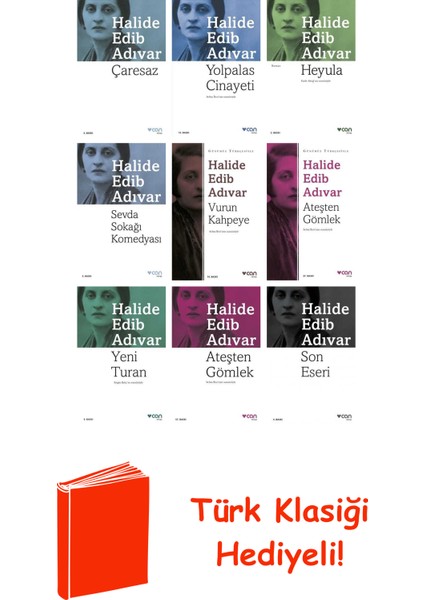 Halide Edib Adıvar 9 Kitap Seti + Türk Klasiği Hediye