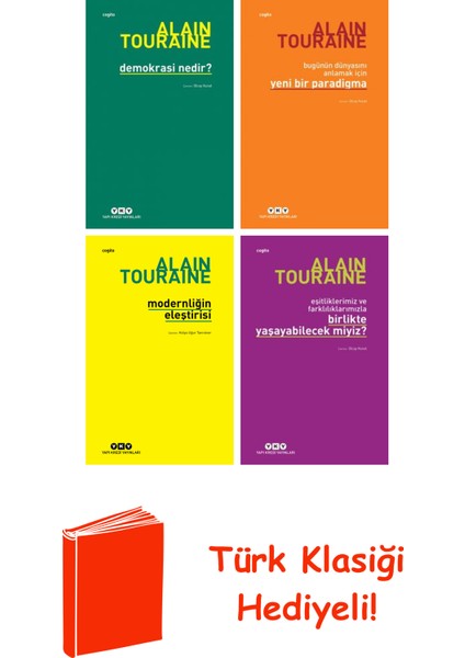 Alain Touraine 4 Kitap Seti + Türk Klasiği Hediye