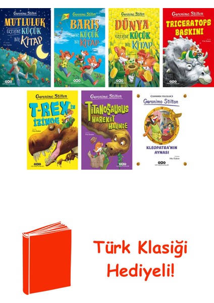 Geronimo Stilton 7 Kitap Seti + Türk Klasiği Hediye