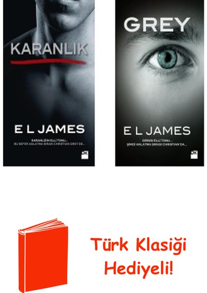 E L James 2 Kitap Seti + Türk Klasiği Hediye