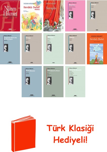 Nâzım Hikmet 13 Kitap Seti + Türk Klasiği Hediye