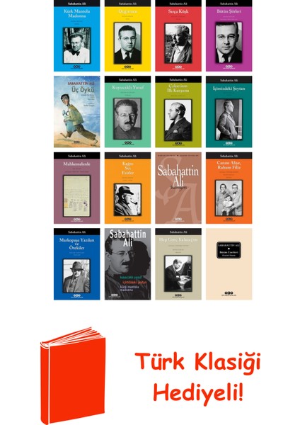 Sabahattin Ali 16 Kitap Seti + Türk Klasiği Hediye