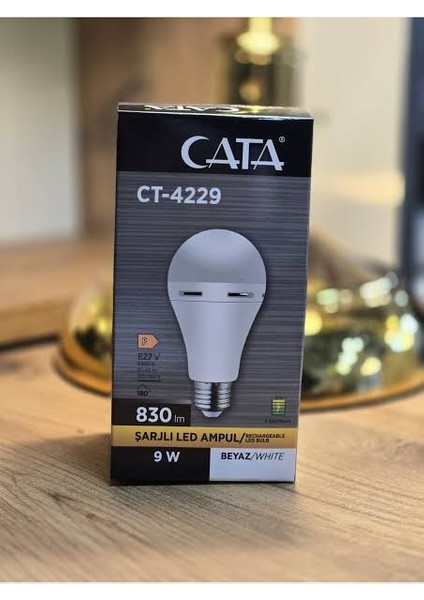 9W E27 Duylu Şarlı LED Ampul Beyaz fiyatları