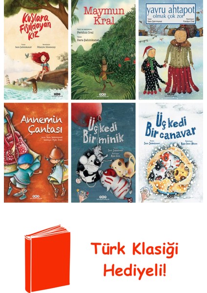 Sara Şahinkanat 6 Kitap Seti + Türk Klasiği Hediye