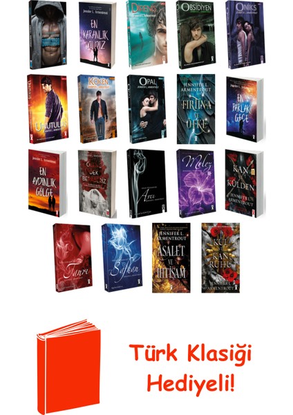 Jennifer L. Armentrout 19 Kitap Seti + Türk Klasiği Hediye