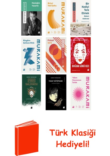 Haruki Murakami 9 Kitap Seti + Türk Klasiği Hediye