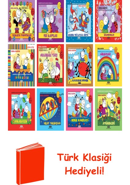 Erika Bartos 12 Kitap Seti + Türk Klasiği Hediye