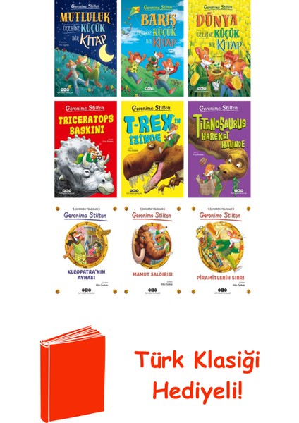 Geronimo Stilton 9 Kitap Seti + Türk Klasiği Hediye