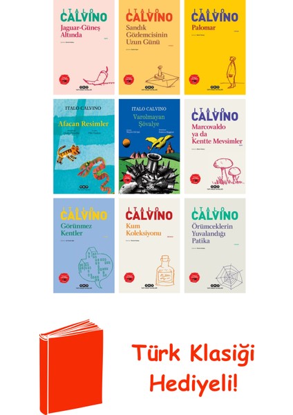 Italo Calvino 9 Kitap Seti + Türk Klasiği Hediye