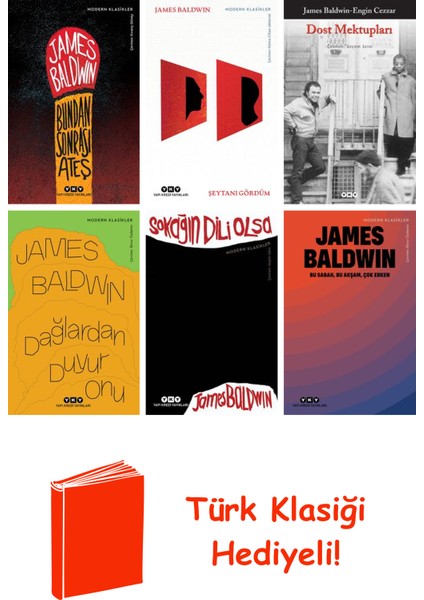 James Baldwin 6 Kitap Seti + Türk Klasiği Hediye