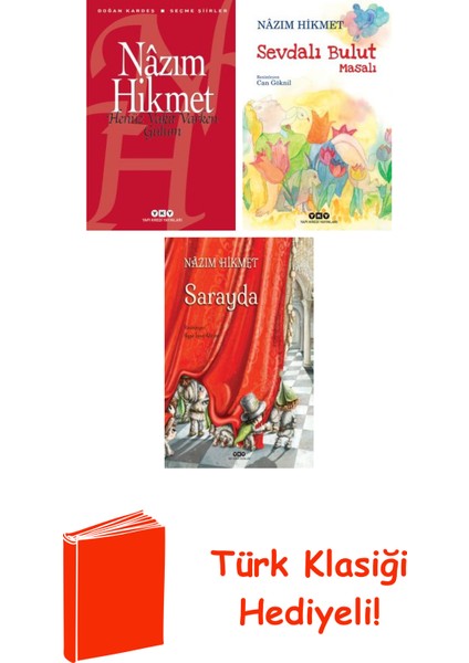 Nâzım Hikmet 3 Kitap Seti + Türk Klasiği Hediye