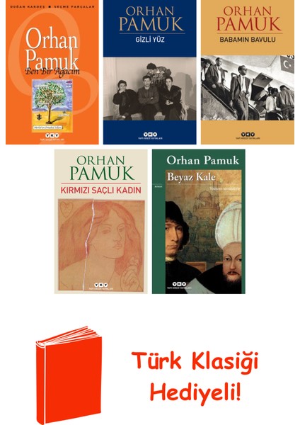 Orhan Pamuk 5 Kitap Seti + Türk Klasiği Hediye