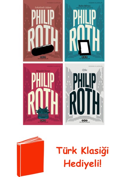Philip Roth 4 Kitap Seti + Türk Klasiği Hediye