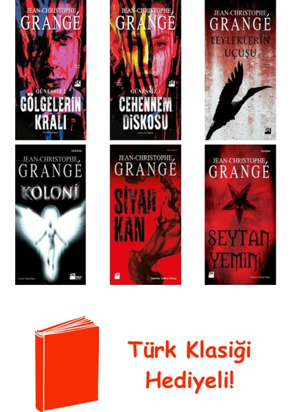 Jean-Christophe Grangé 6 Kitap Seti + Türk Klasiği Hediye