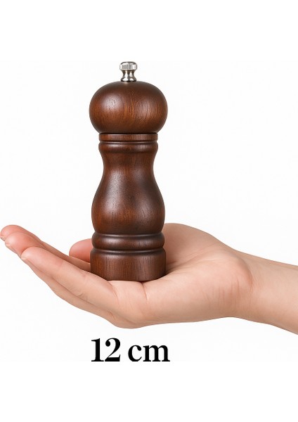 Viyana 12 cm Ahşap Karabiber Değirmeni