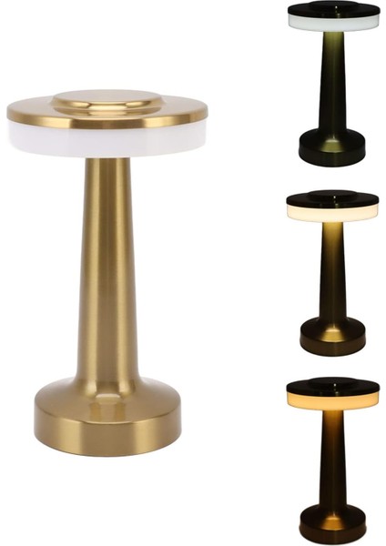 Dekoratif Metal Gold Kablosuz Masa Gece Lambası Dekoratif LED fırsatları