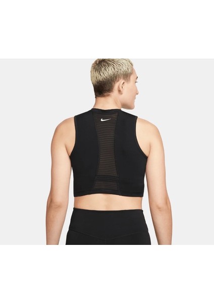 Pro Dri-Fit Crop Top Siyah Kadın Antrenman Atlet