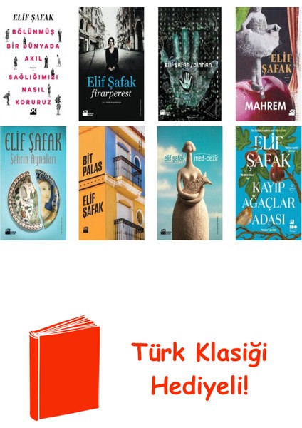 Elif Şafak 9 Kitap Seti + Türk Klasiği Hediye