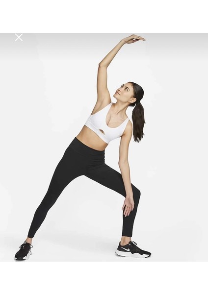 Dri-Fit Indy Plunge Cutout Bra Beyaz Kadın Sporcu Sütyeni fırsatları