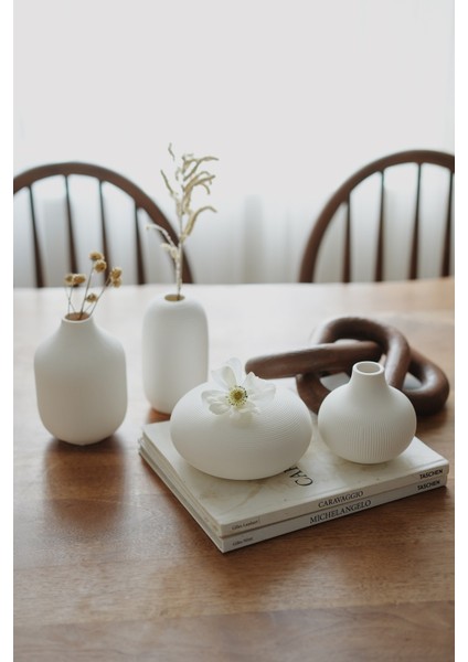 4'lü Seramik Dekoratif Vazo Seti fırsatları