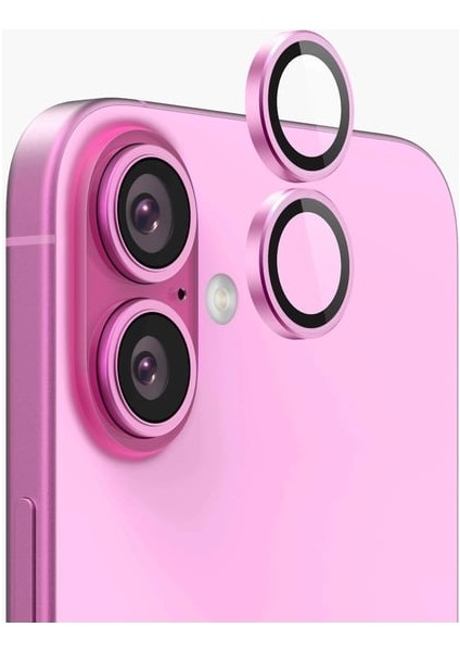 iPhone (16) Uyumlu Kamera Koruma Renkli Lens Koruyucu Temperli Cam Koruma